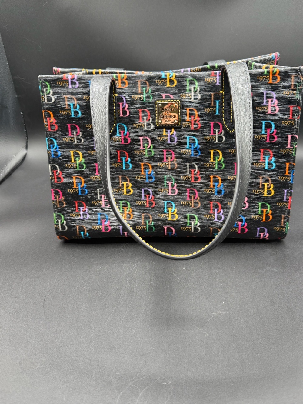 Dooney & Bourke 1975 Multicolor Logo Tote Bag
